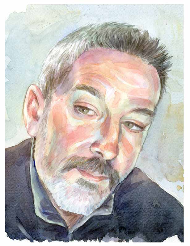 Self Portrait - 2014 - watercolor Self Portrait - 2014 - watercolor